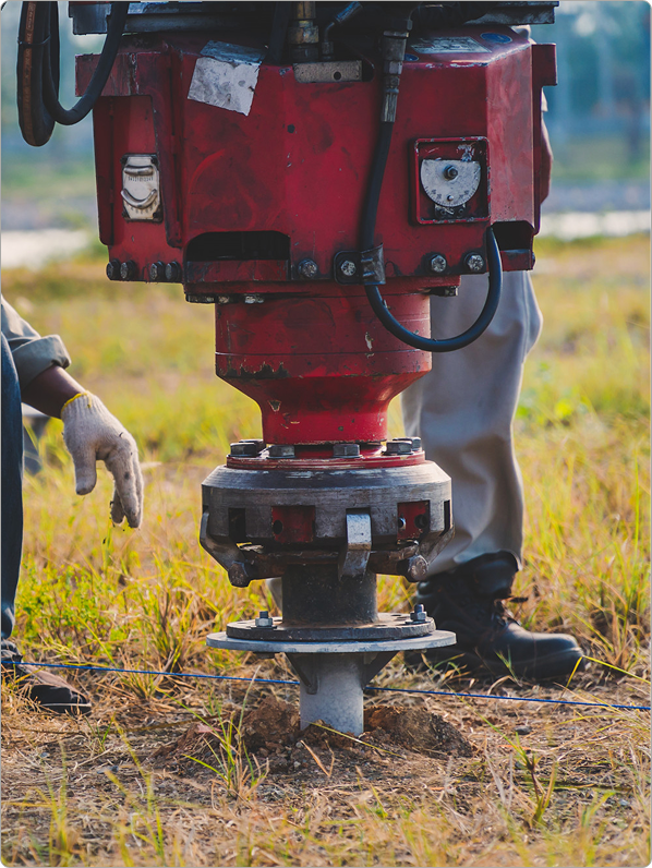 TerraForma Drilling rig on a Riverina and Murray project site